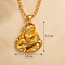 Kainchi Dhaam Baba Neem Karoli Pendant with Golden Chain (SJPN5)