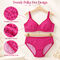 Pack of 3 Attractive Polka Dot Printed Bra And Panty Set (3BP9)