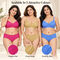 Pack of 3 Attractive Polka Dot Printed Bra And Panty Set (3BP9)