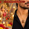 Jai Mata Di Pendant with Golden Chain (SJPN29)