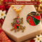 Jai Mata Di Pendant with Golden Chain (SJPN29)