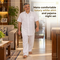 Mens Comfortable Luxury White Shirt And Pajama Night Set (MSP1)