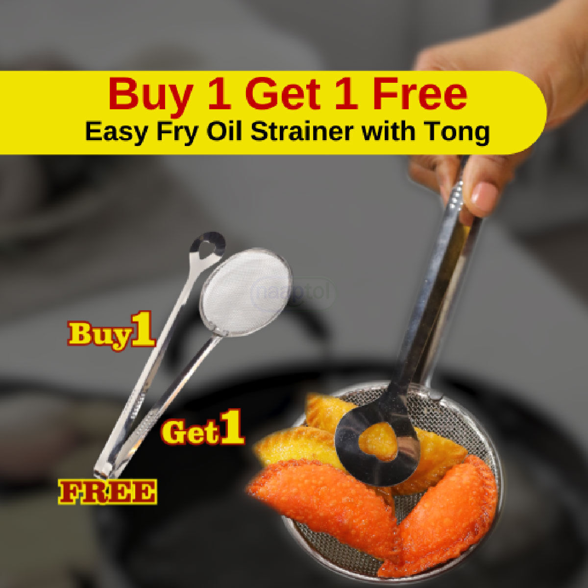 Buy 2 in 1 Stainless Steel Multi Functional Filter Spoon with Clip ...