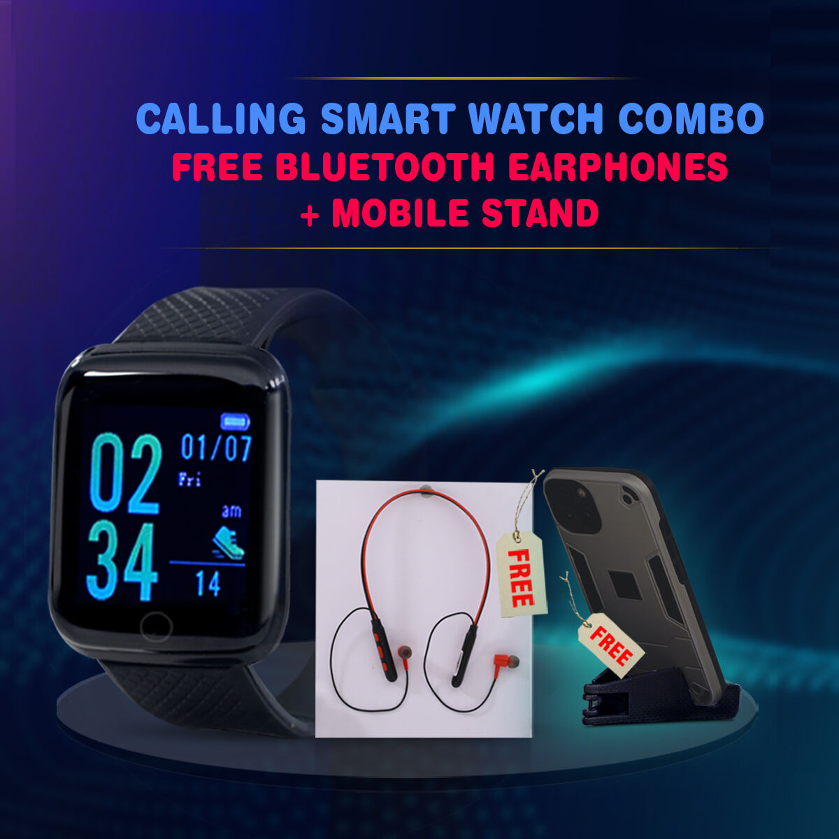 Hot Deals Store Buy Bluetooth Calling Smart Watch with Neckband And