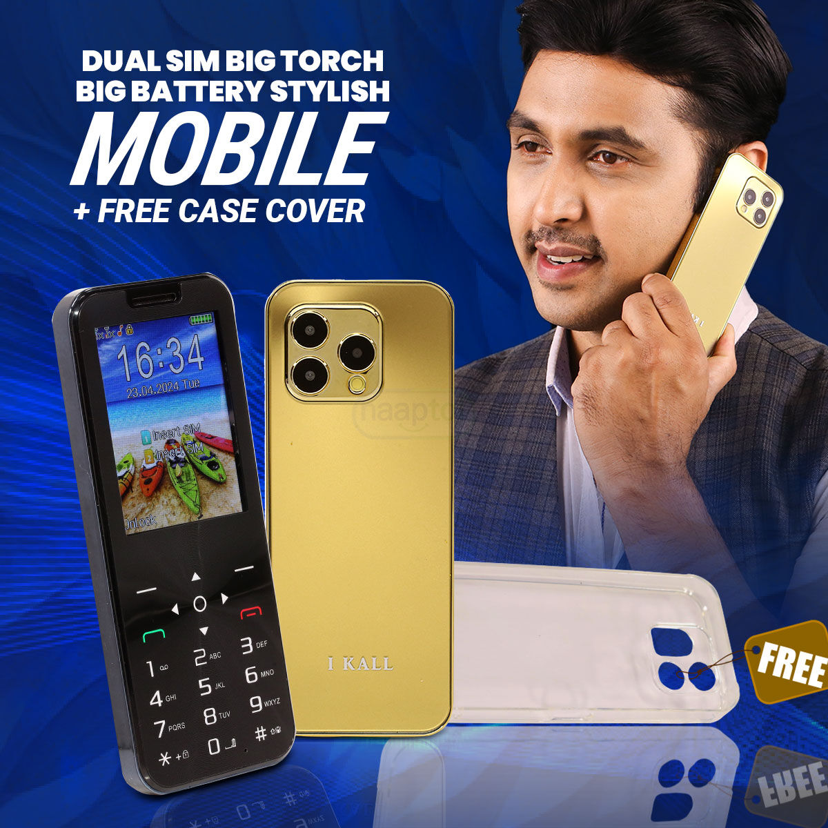 Super Big Screen Super Big Battery Dual SIM Mobile (K666)