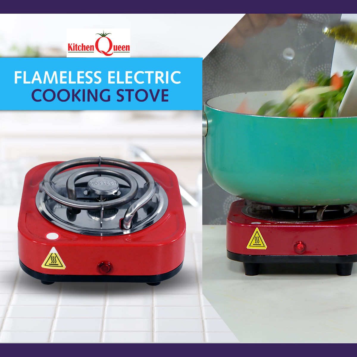Buy Kitchen Queen Flameless Electric Cooking Stove ECS1 Online At 