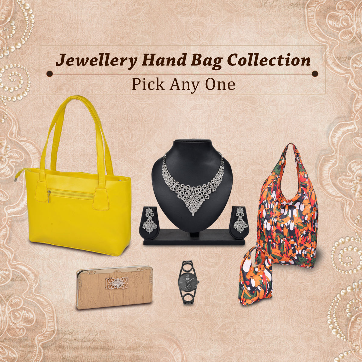 Buy Jewellery Hand Bag Collection Pick Any One Online at Best Price