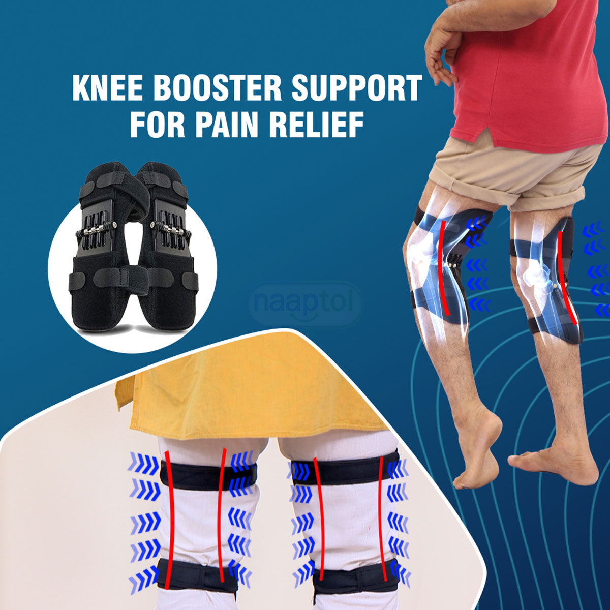Knee Booster Spring Pad For Pain Relief (PRS125)