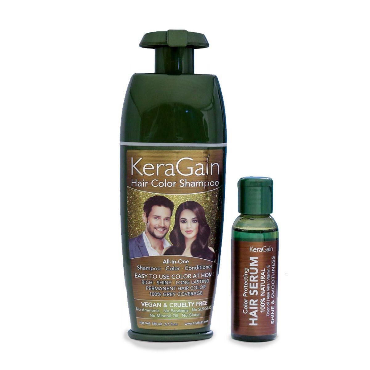 Buy Keragain Hair Color Shampoo & Color Protecting Hair Serum (S