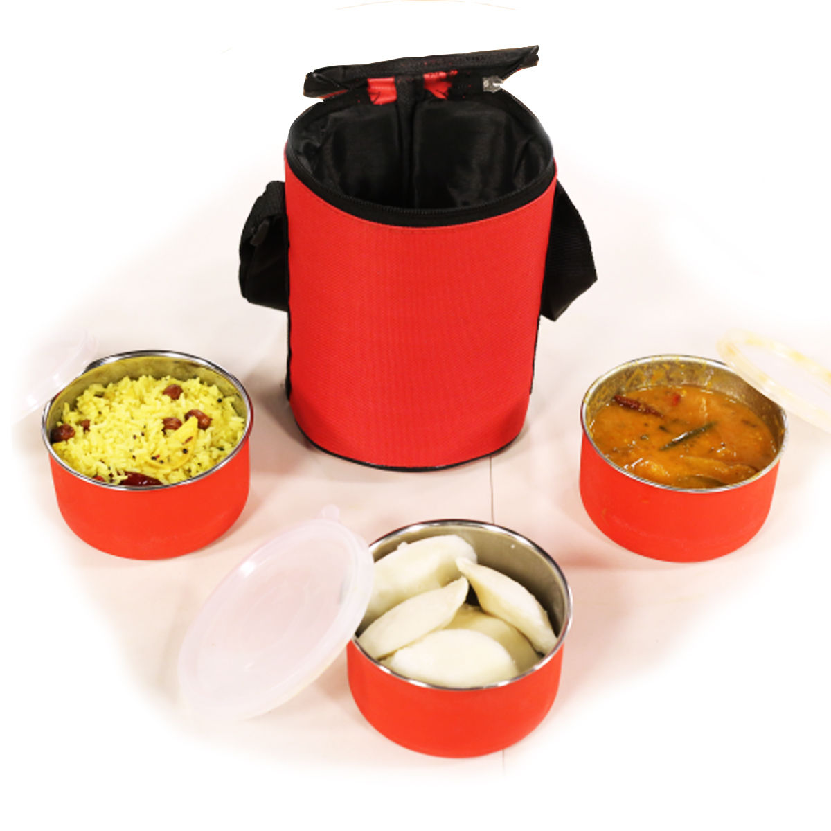 Buy Microwave Safe Steel Lunch Box With Bag Online At Best Price In 