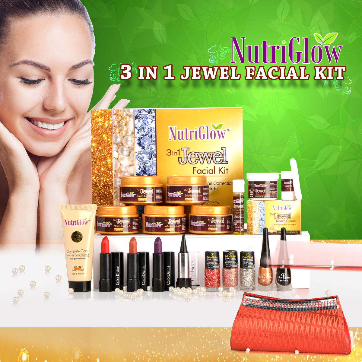 Buy Nutriglow 3 in 1 Jewel Facial Kit Online at Best Price in India on