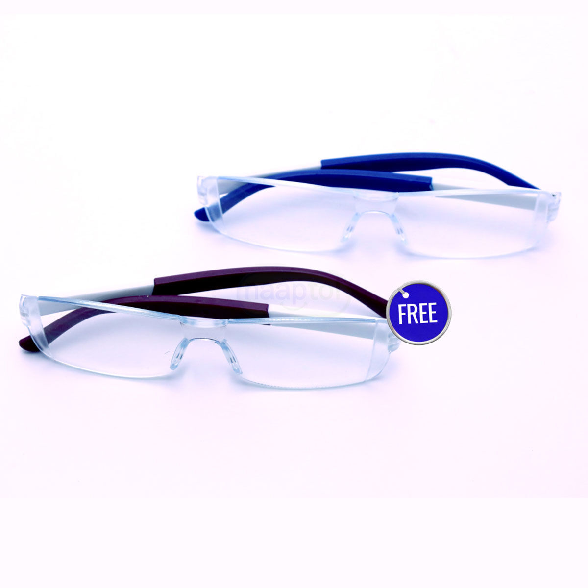 Daily Use Rimless Adaptive Power Reading Glasses B1G1 Free (ORG37)