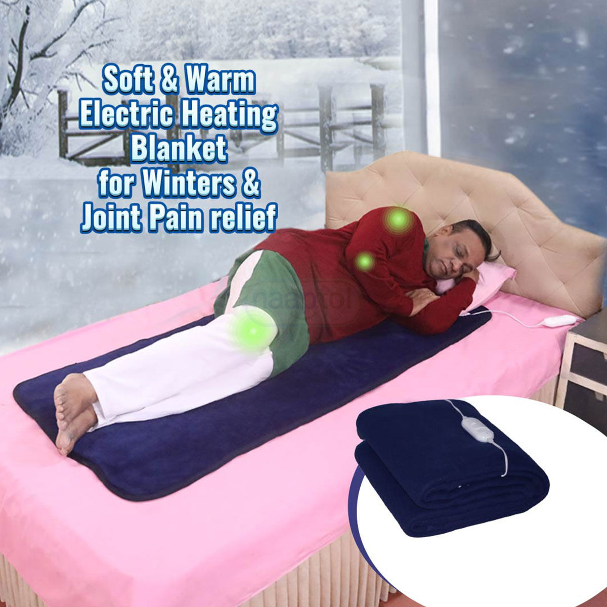 Heated Throw Blanket Heater For Bed RUIANBAO Heated Blanket