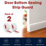 Door Bottom Sealing Strip Guard - Pack Of 2