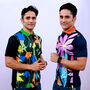 Pack of 2 Printed CollarT-shirts With Free Digital Watch (2PTW1)