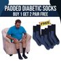 Padded Diabetic Socks Buy 1 Get 2 Pair Free  (DS01)