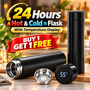 24 Hrs Hot & Cold Flask With Temperature Display - Buy 1 Get 1 Free (2TF1)