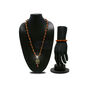 Golden 5 Mukhi Rudraksh Mala With Trishul Damru Pendant + Rudraksh  Bracelet (5RMRB2)