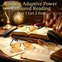 Rimless Adaptive Power Coloured Reading Glasses B1G2 Free (3CORG)