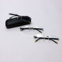 Rimless Bifocal Adaptive Power Reading Glasses B1 G2 Free (3BORG5)