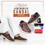 Stylish Leatherite Sandals With Free Watch Wallet And Sunglasses (SDC19)