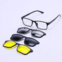 3 In 1 Frame Glasses Polarized with Magnetic Clip On Frame (FFPC1)
