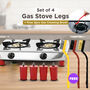 Set of 4 Gas Stove Legs + Free Gas Cleaning Brush (GAS4)