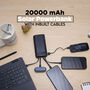 20000 Mah Solar Powerbank With Inbuilt Cables (PB34)