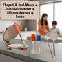 Chapati & Puri Maker + 2 in 1 Oil Strainer + Silicone Spatula & Brush (CP12)