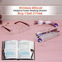 Rimless Bifocal Adaptive Power Reading Glasses Buy 1 Get 2 Free (3BORG9)