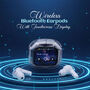 Wireless Bluetooth Earphones Transparent Touchscreen Digital (TWS91)