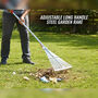 Adjustable Long Handle Steel Garden Rake (GHT6)