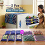 5 Pcs Fridge Cover Set With 10 Free Gifts (5FC7)