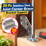 20 Pc Stainless Steel Joint Corner Brace Bracket Support (SCB1)