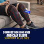 Compression Long Knee And Calf Sleeve Support Plus Size B1G1 (CLK2)