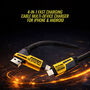 4-In -1 Fast Charging Cable Multi-Device Charger For iPhone & Android (FCC1)