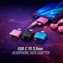 USB 3.5mm Headphone Jack & USB C Adapter   - Jack 1
