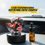 Car Dashboard Rotating Cute Couple With Perfume (CDSC)