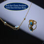 Evil Eye Chain Pendant with free Evil Eye Ring (LJC5)