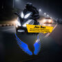 Angel Wings Decorative Reflective Stickers For Car & Bike (CED5)