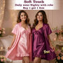 Soft Touch Daily Wear Nighty with Robe BOGO (4NS2)
