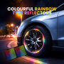 Colorful Rainbow Tyre Reflectors Pack Of 20 (CTR3)