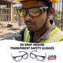 HD Wrap Around Transparent Safety Glasses B1 G1 Free (2TSG)