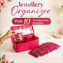 Jewellery Organizer With 10 Transparent Pouches (JWO1)