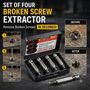 Set of 4 Broken Screw Extractors (SE04)