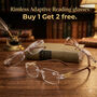 Rimless Adaptive Power Reading Glasses B1 G2 Free (3ORG14)