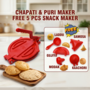 Chapati & Puri Maker + Free 5 Pcs Snack Maker (CP17)
