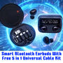 Smart Bluetooth Earbuds With 5 In 1 Universal Cable Kit (CDC22)