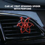 Car AC Vent Spinning Spider With Perfume  (CDSS)