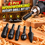 5 Pcs Woodworking Rotary Drill Bit Set (MFB)